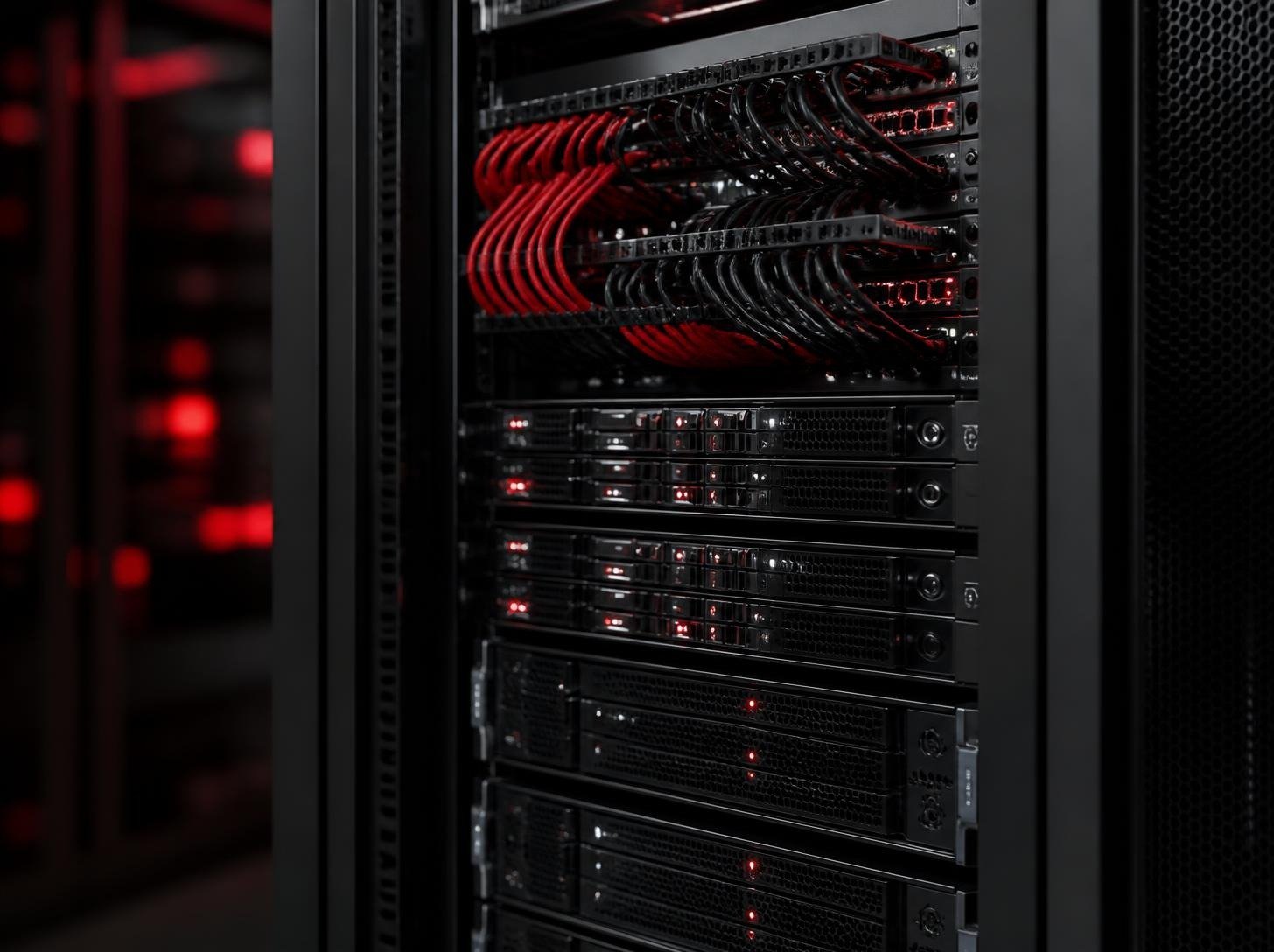 Visualisation of data centre server racks